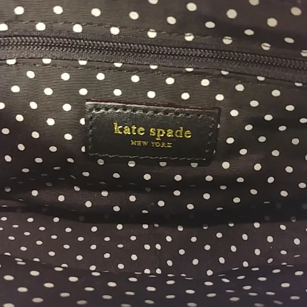Vintage Spade Black Nylon Small Shoulder Bag